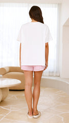 Sardines Shirt and Shorts Set - Pink