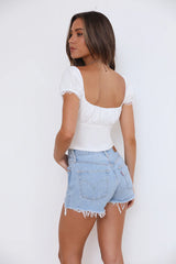Prettiest Vibe Crop Top White