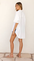 Rylie Oversized Shirt - White