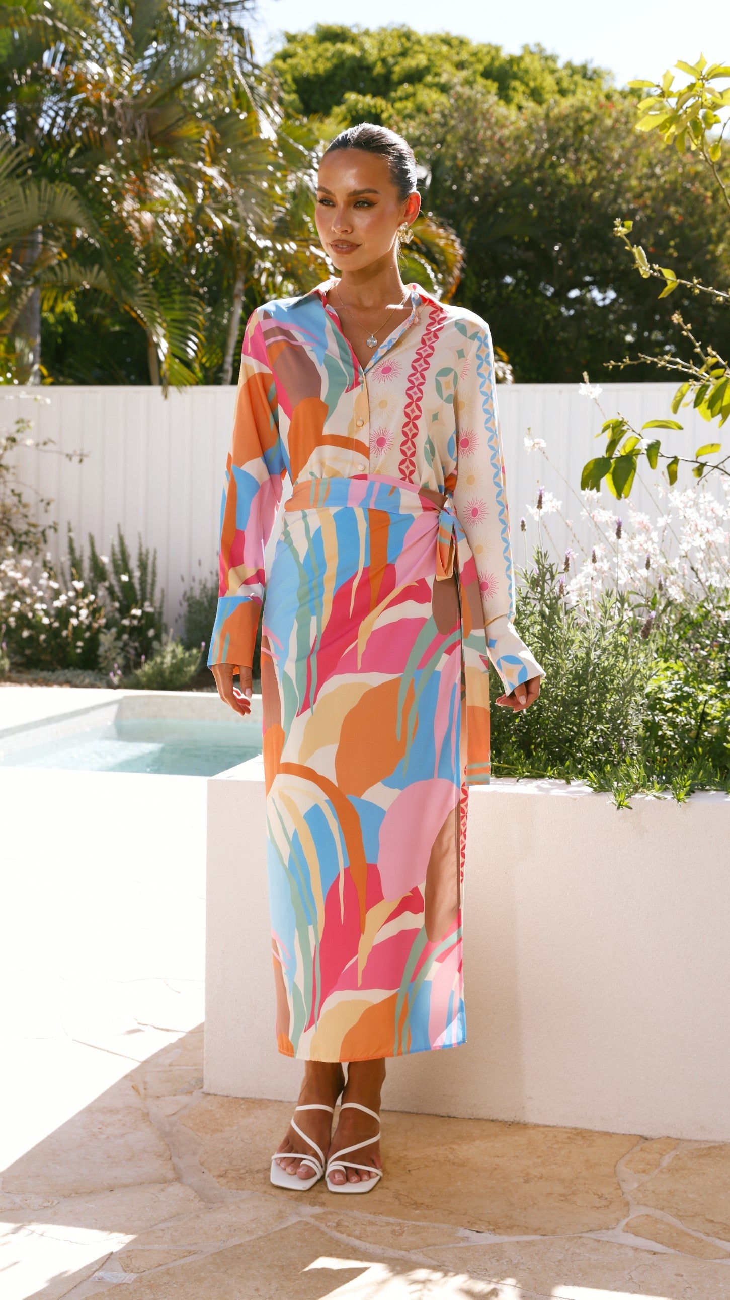Pascale Long Sleeve Top - Lelani Print