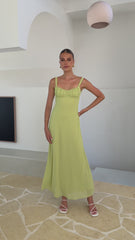 Margo Midi Dress - Lime