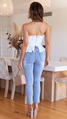 Always Mine Crop Top - White