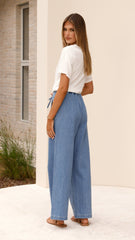 Darby Pant - Mid Blue Denim