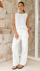 Fareeda Top - White