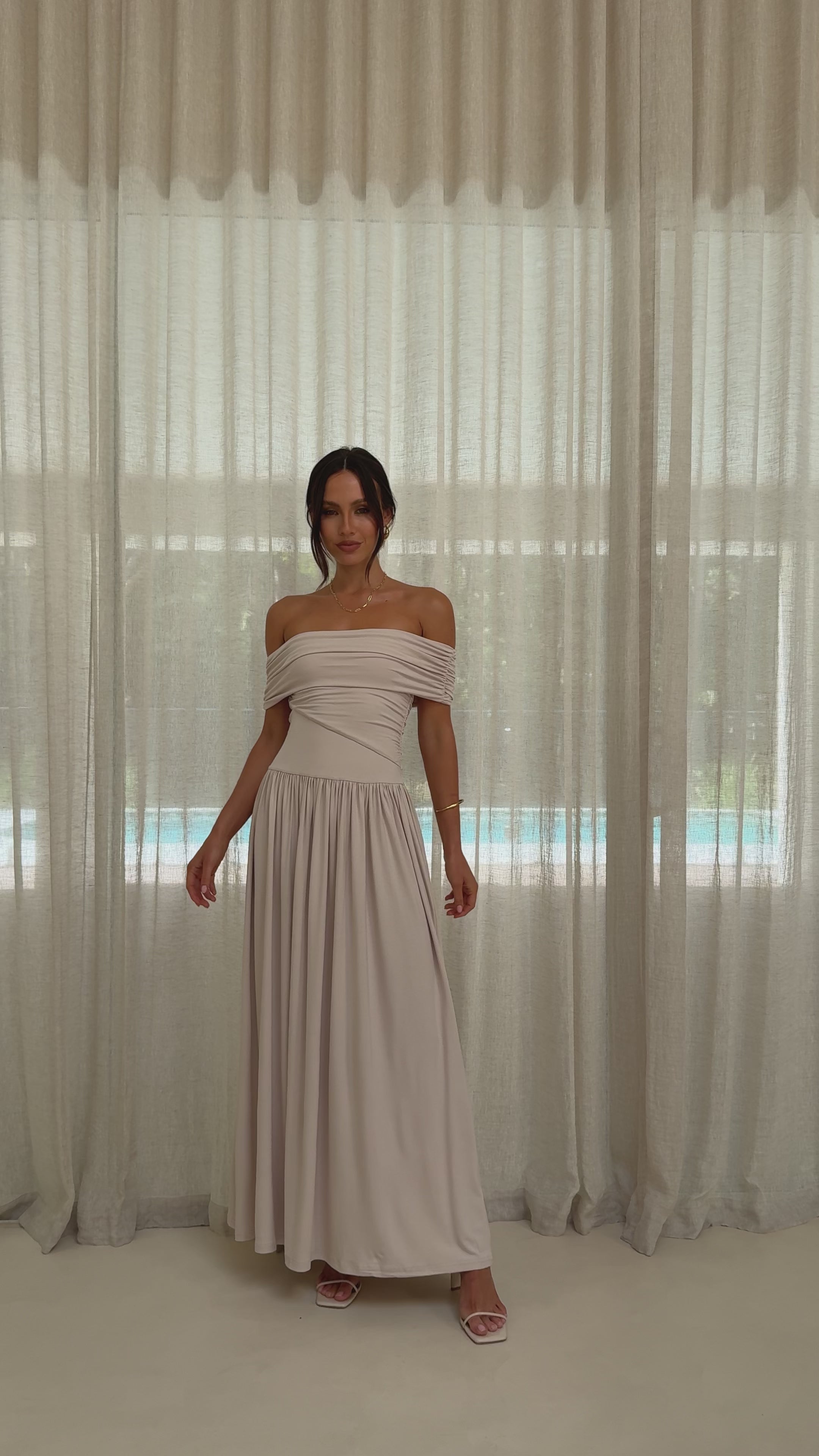 Manalla Maxi Dress - Stone