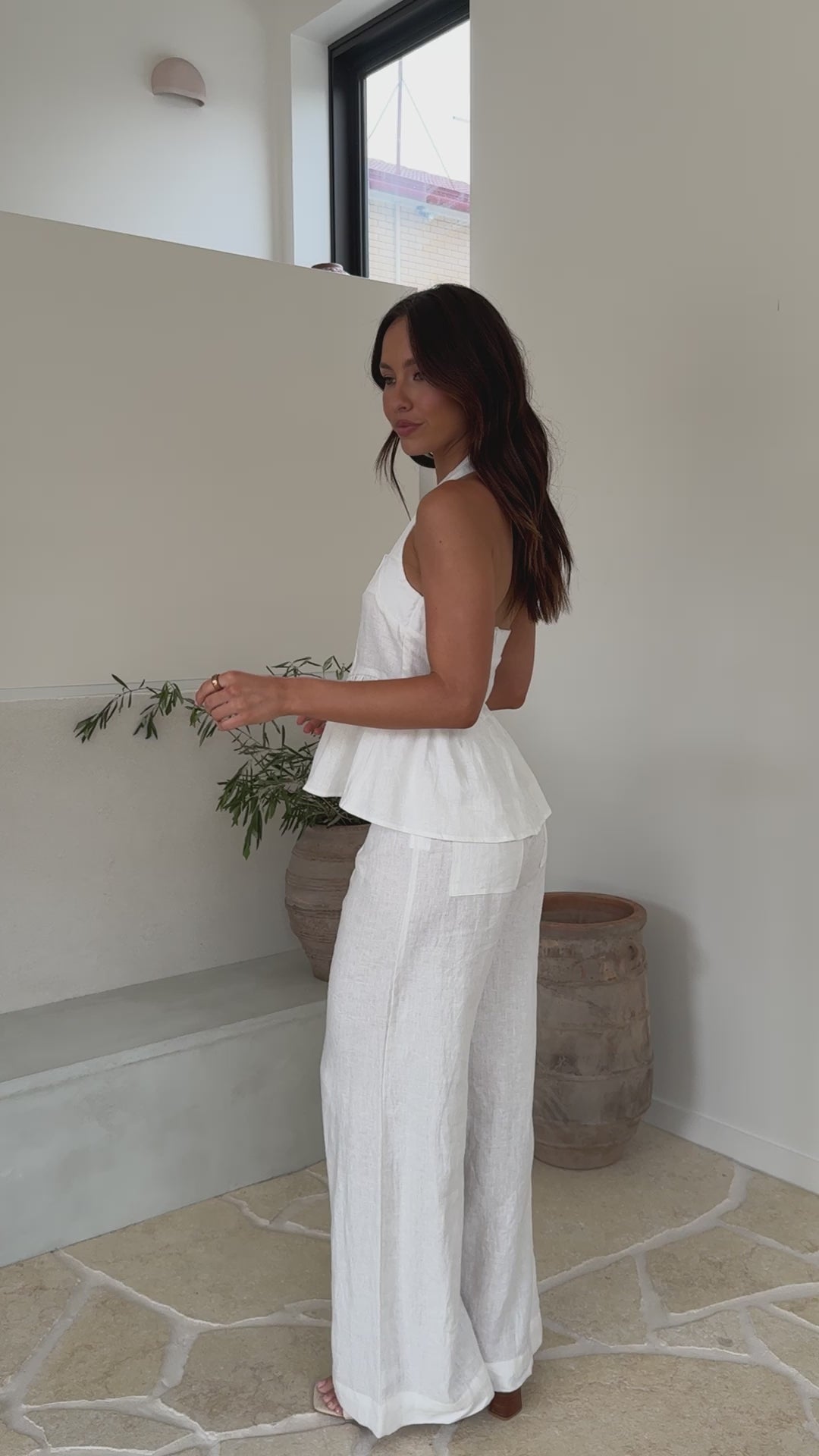 Aviana Halter Top - White