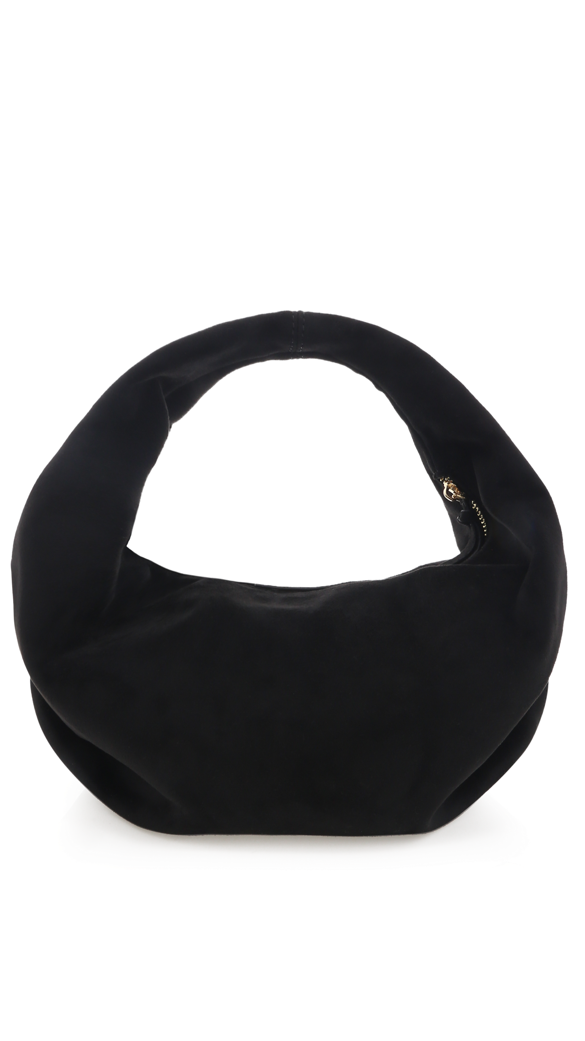 Renee Shoulder Bag - Black Suede