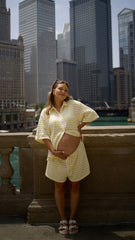 Romi Shirt and Shorts Set - Yellow Stripe