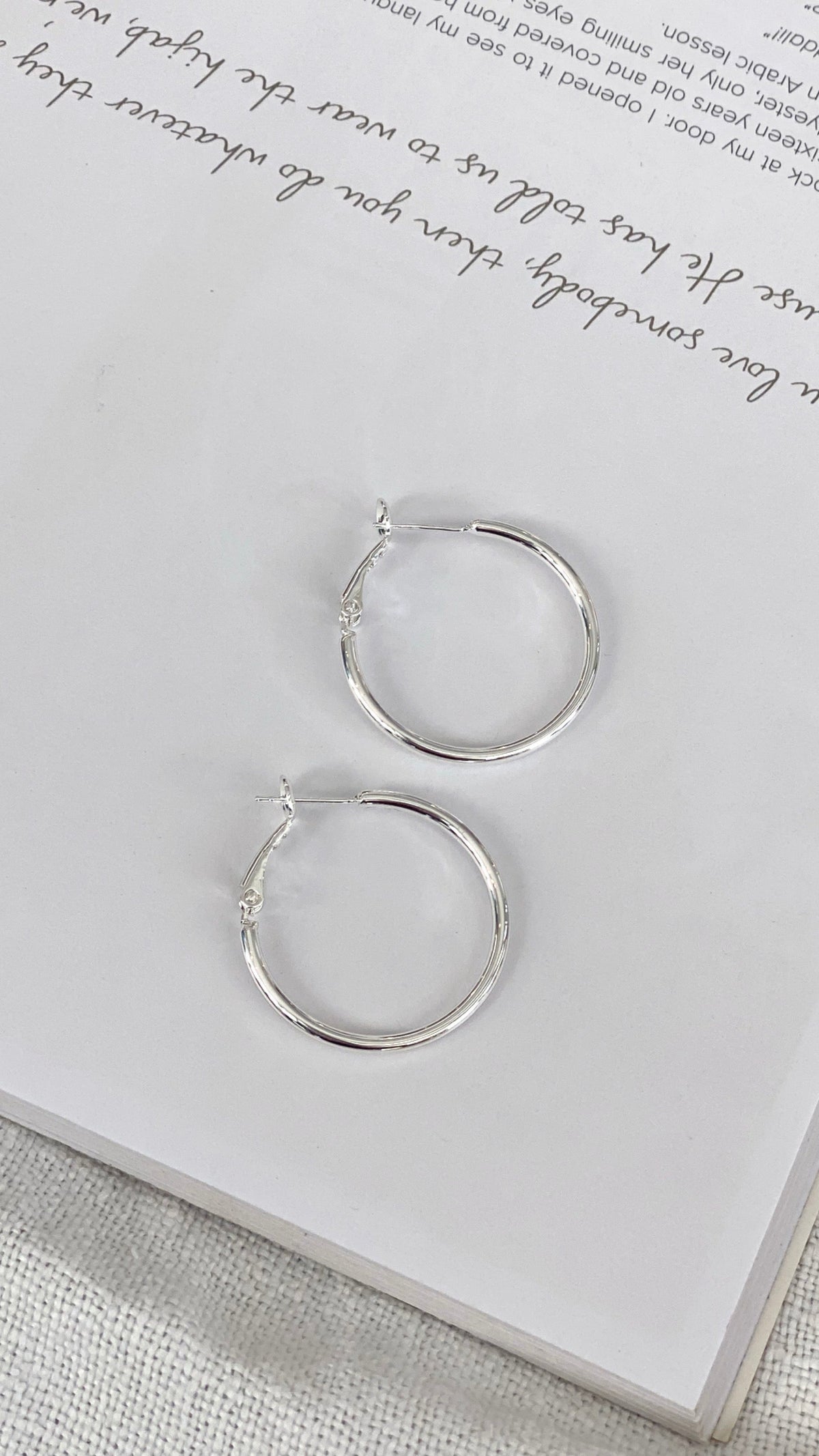 Leni Hoops - Silver