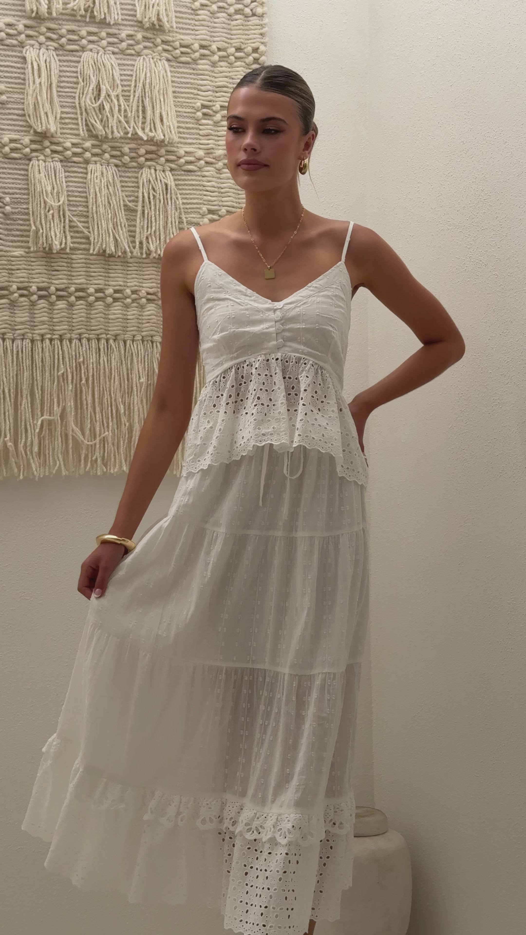 Majella Maxi Skirt - White