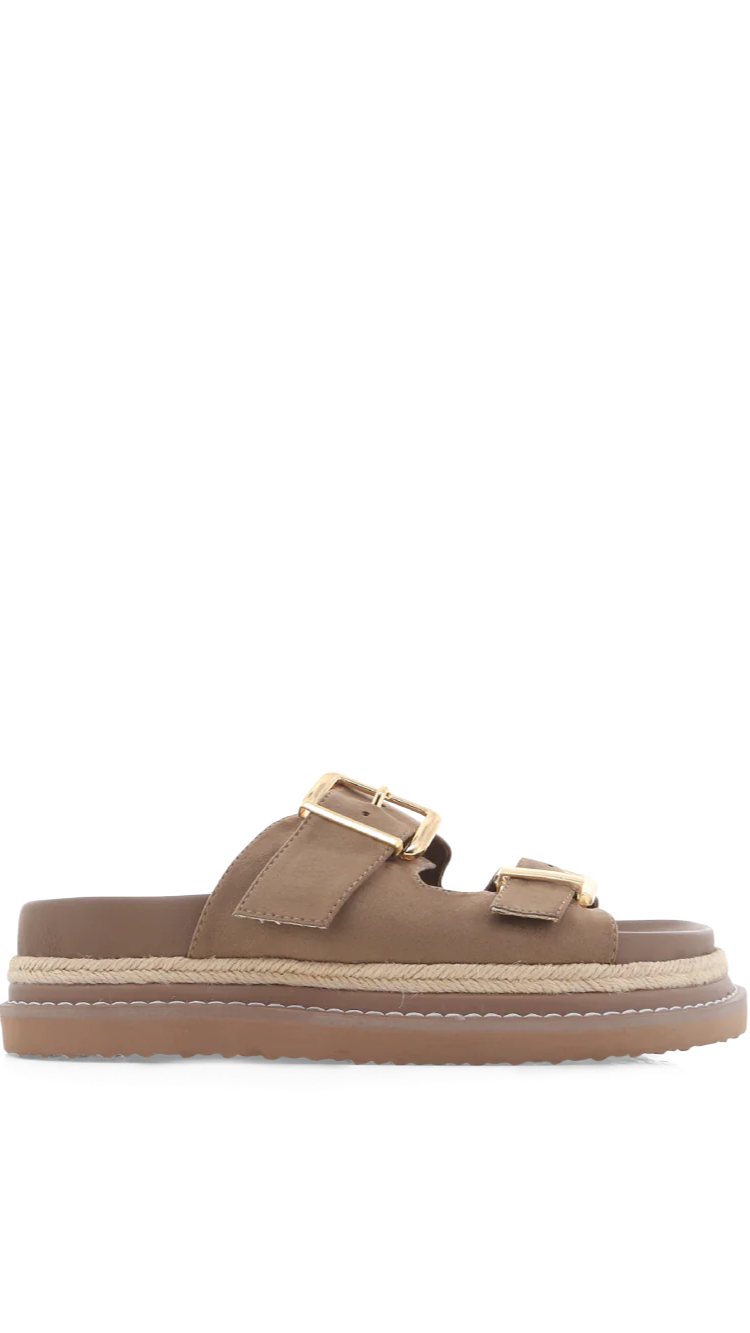 Alder Slide - Fawn Suede