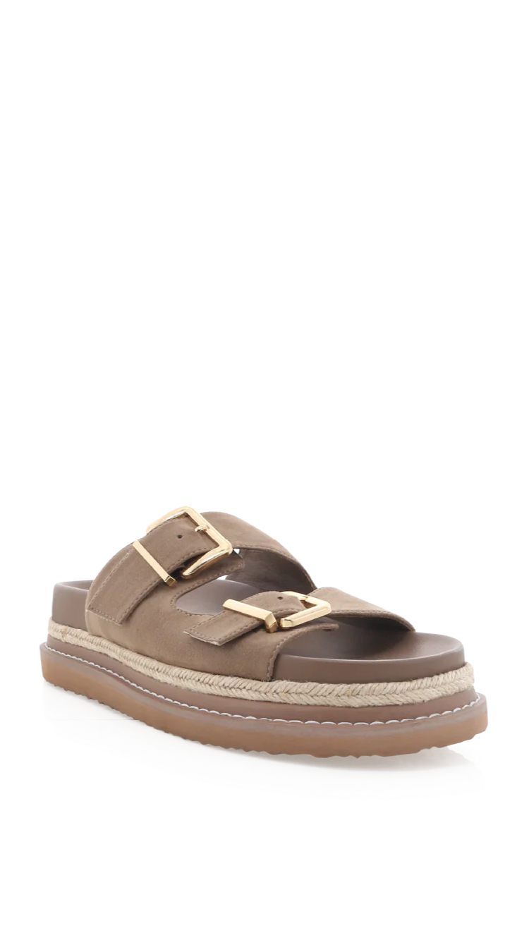 Alder Slide - Fawn Suede