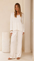Elani Knit Sweater - Ivory