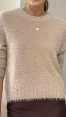 Tina Knit Sweater - Beige