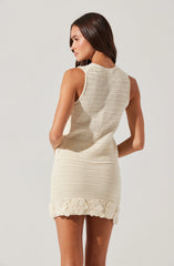 Taimi Crochet Sweater Vest