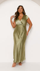 Selma Maxi Dress - Olive