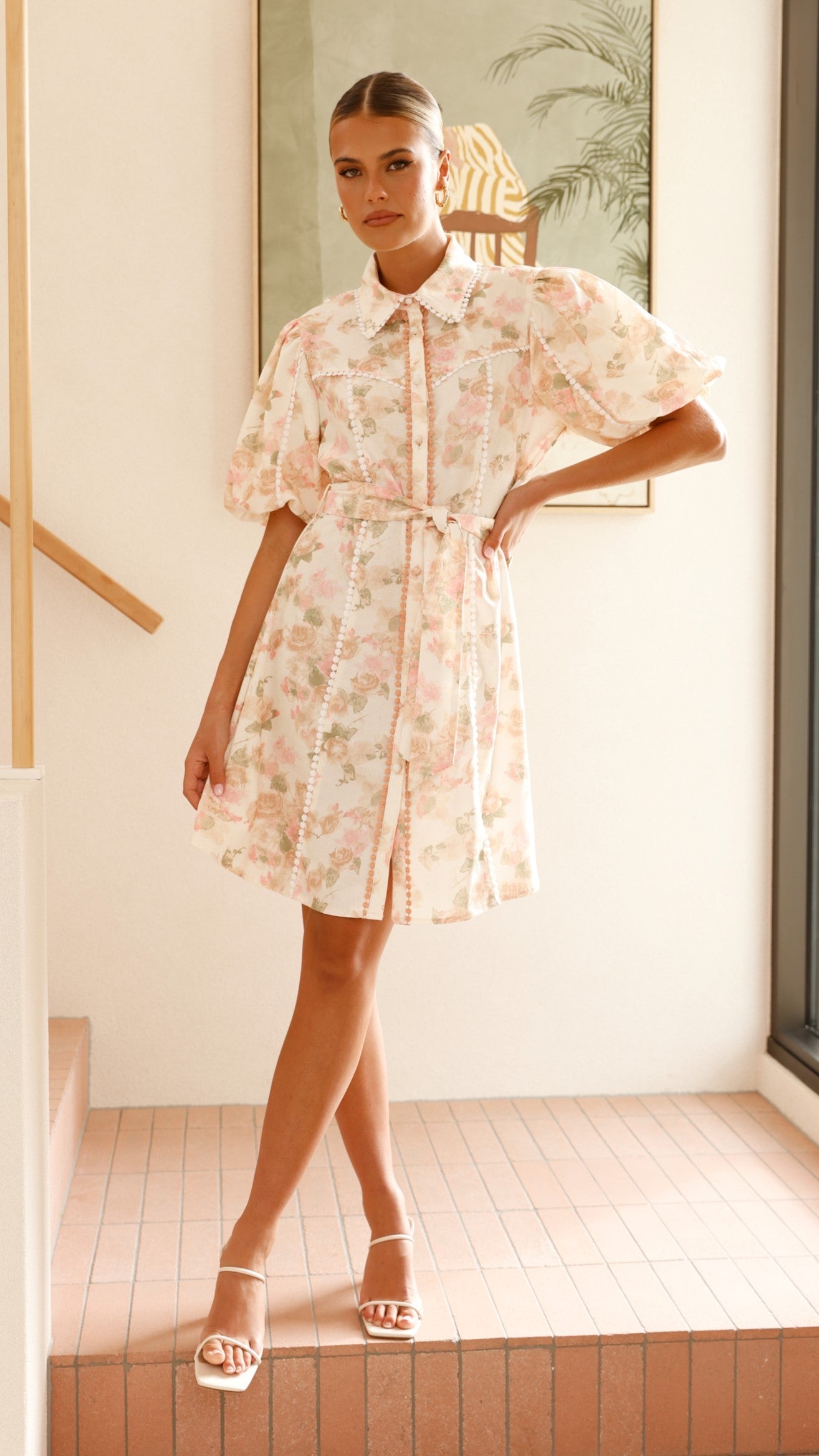 Mason Mini Dress - Blossom Print