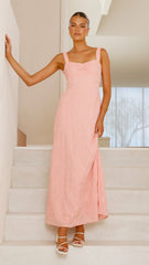 Gianna Maxi Dress - Pink Lace