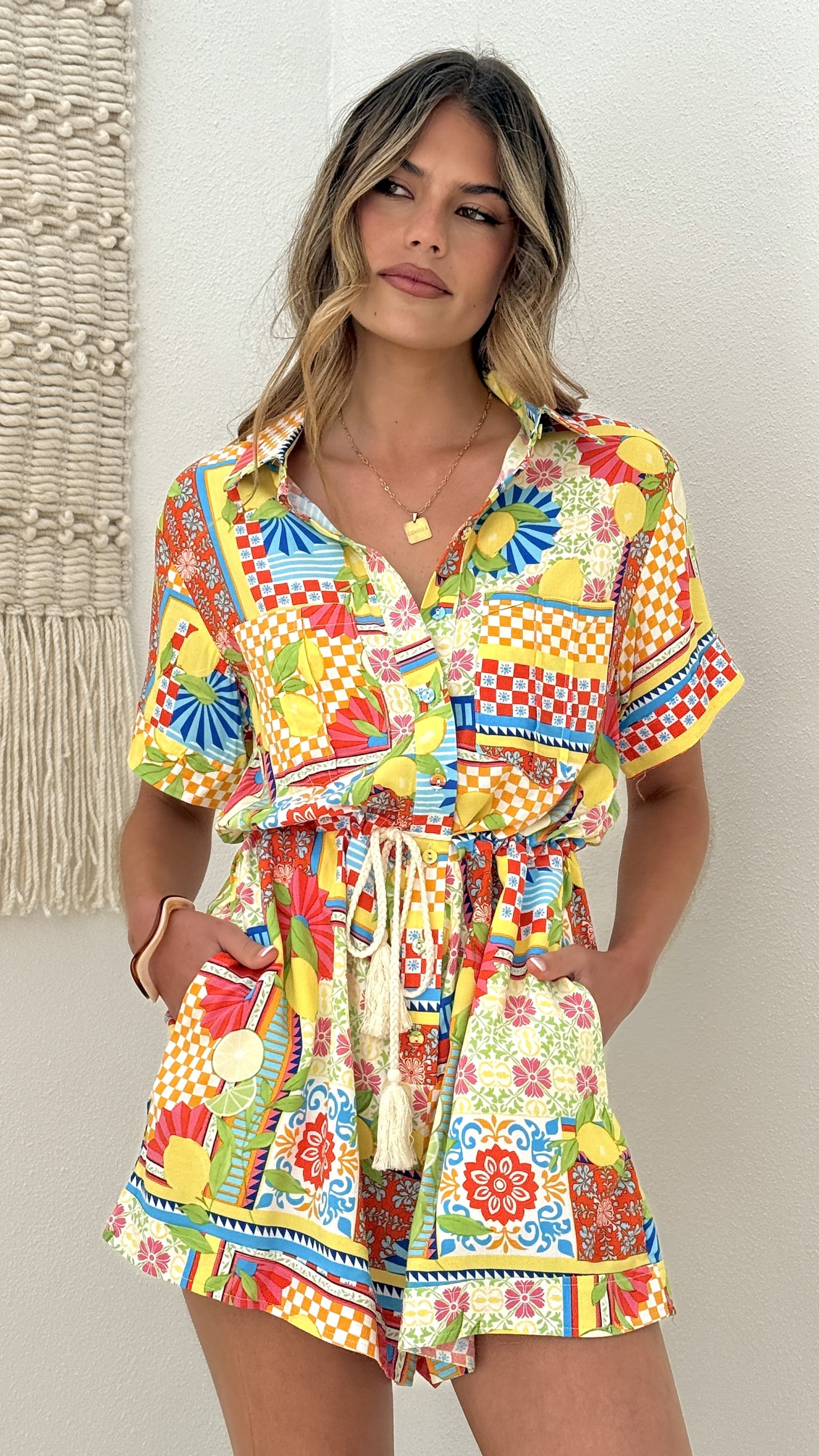 Rama Playsuit - Italian Summer