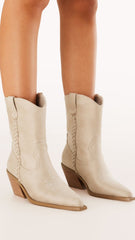Ellenora Boots - Light Sand Suede
