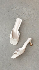 Tilden Heel - Wheat Linen