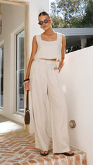 Tillie Crop Top - Oatmeal