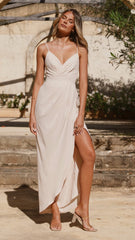 Charlotte Draped Maxi Dress - Ivory