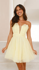 Mylee Mini Dress - Yellow
