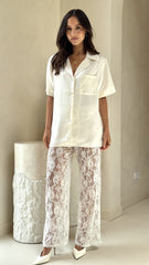 Courtney Button Up Shirt - Cream