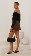Isadora Off Shoulder Top - Black