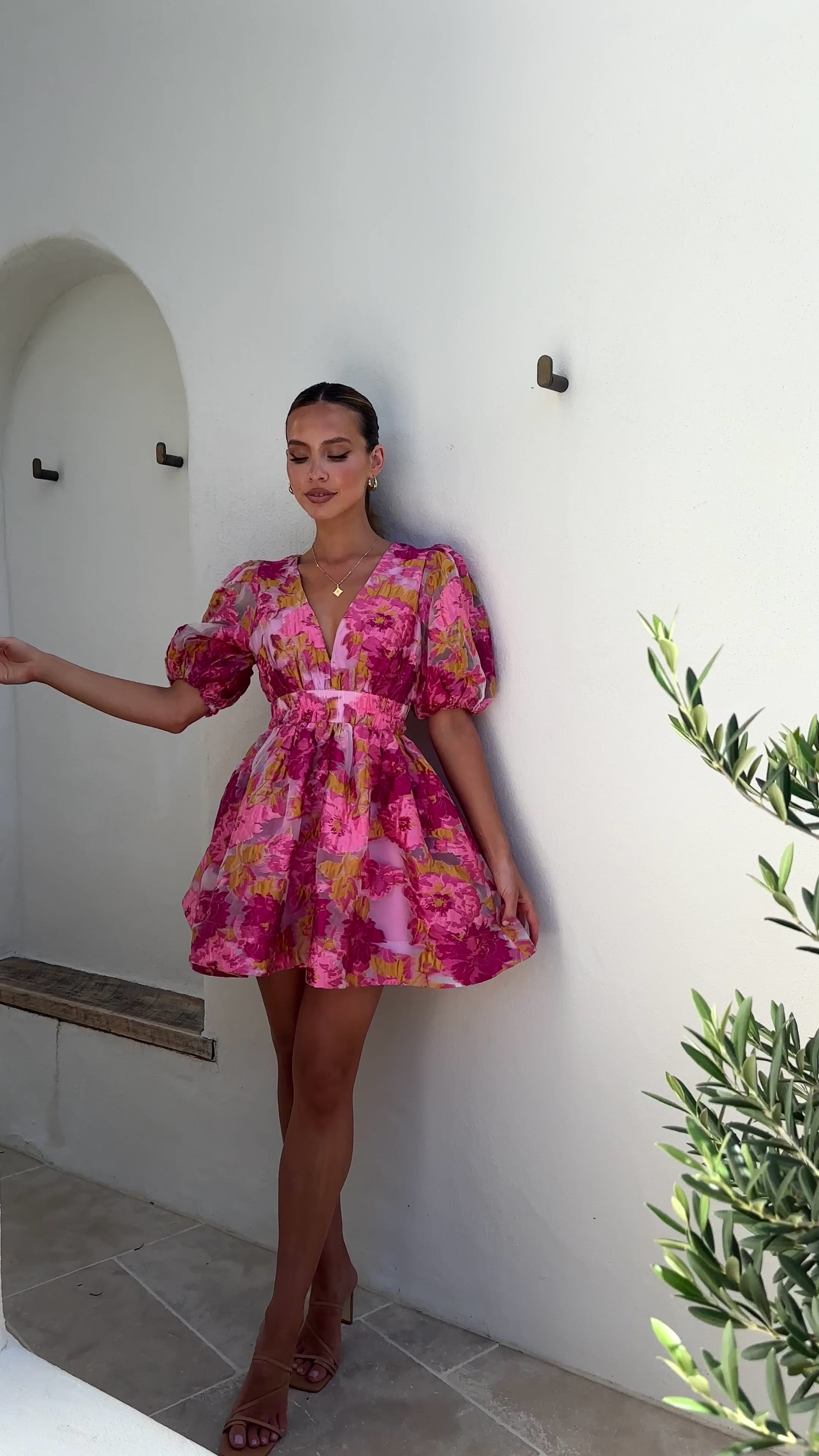 Abel Mini Dress - Pink