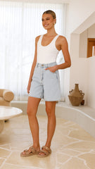 Super Mirage Shorts - Nina Blue