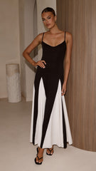 Darcie Maxi Dress - Black / Nude