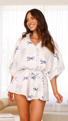 Alexandria Playsuit - Sweet Bow Blue