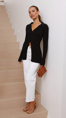 Darcy Knit Top - Black