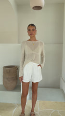 Lakoa Knit Top - Natural