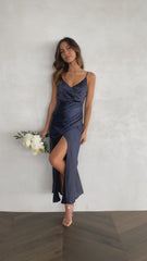 Elsa Midi Dress - Navy