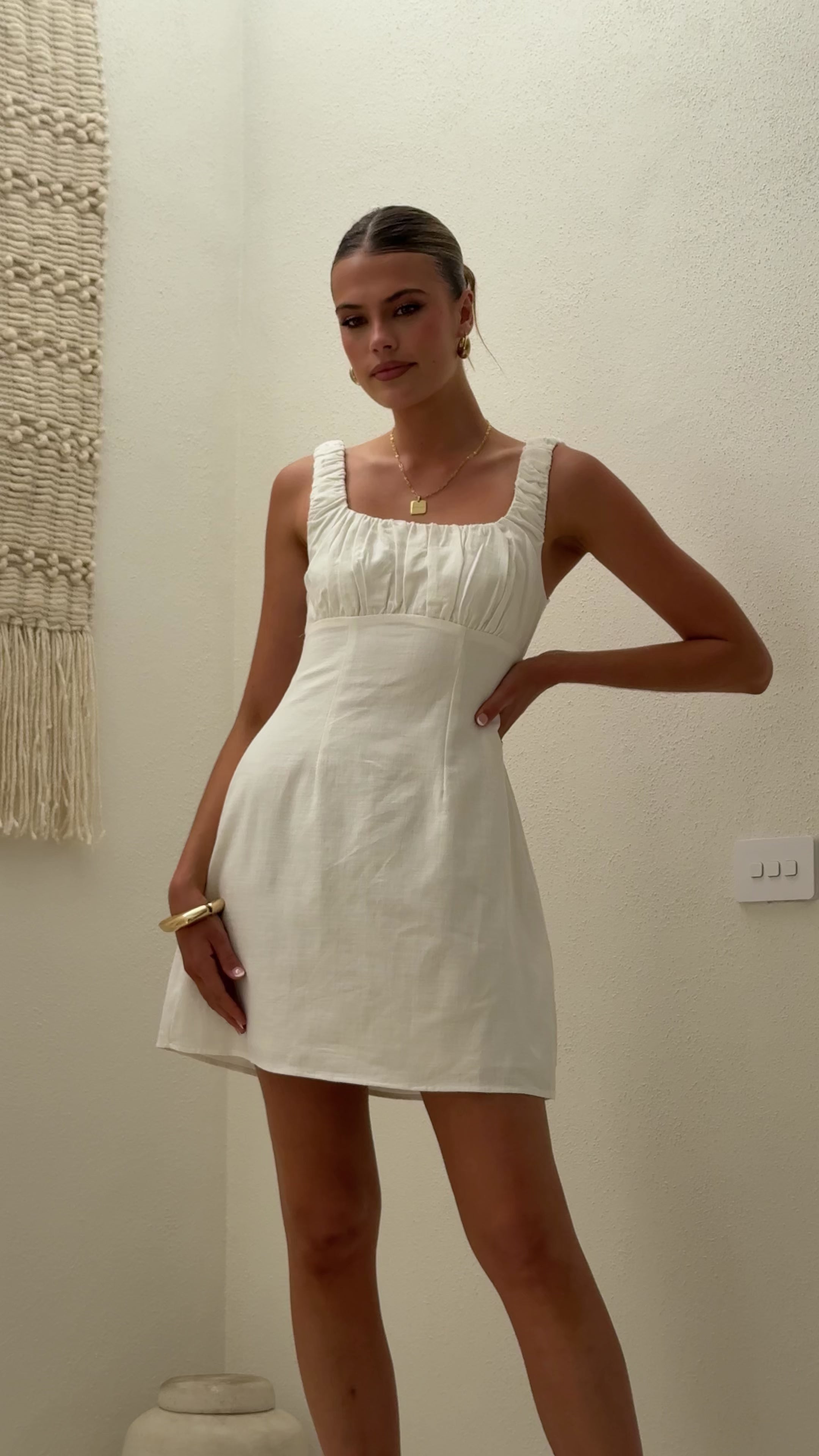 Adley Mini Dress - White