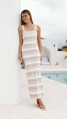 Mikayla Maxi Dress - Beige