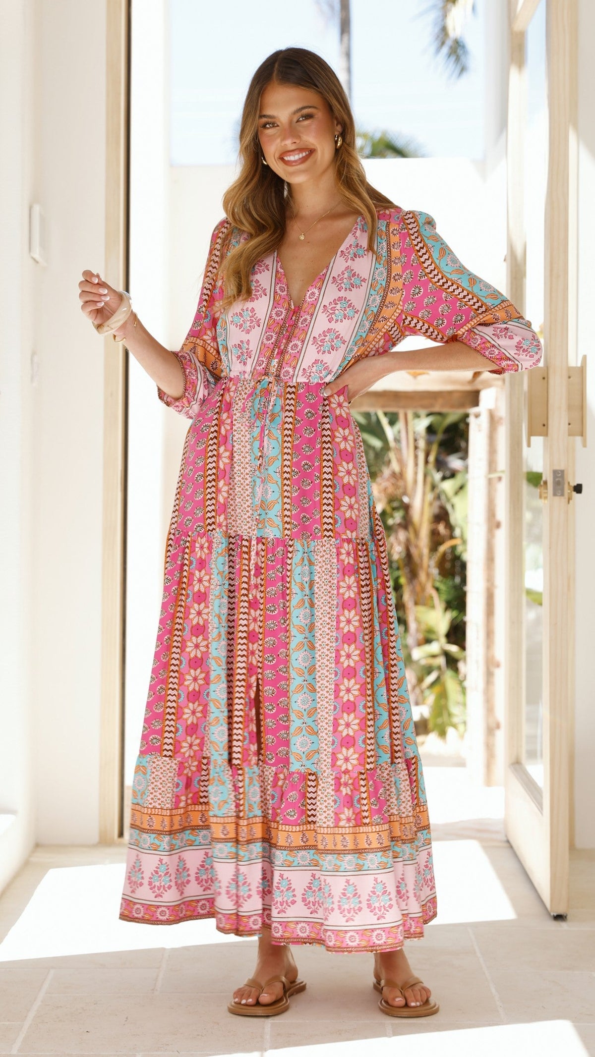 Tessa Maxi Dress - Cedella Print
