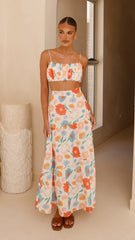 Saraya Top and Skirt Set - Floral Dream