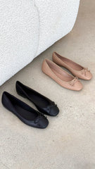 Isaiah Ballet Flats - Dark Nude