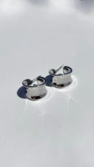 Erin Hoop Earrings - Silver