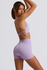 Super Sculpt Seamless Mini Shorts in Soft Lilac