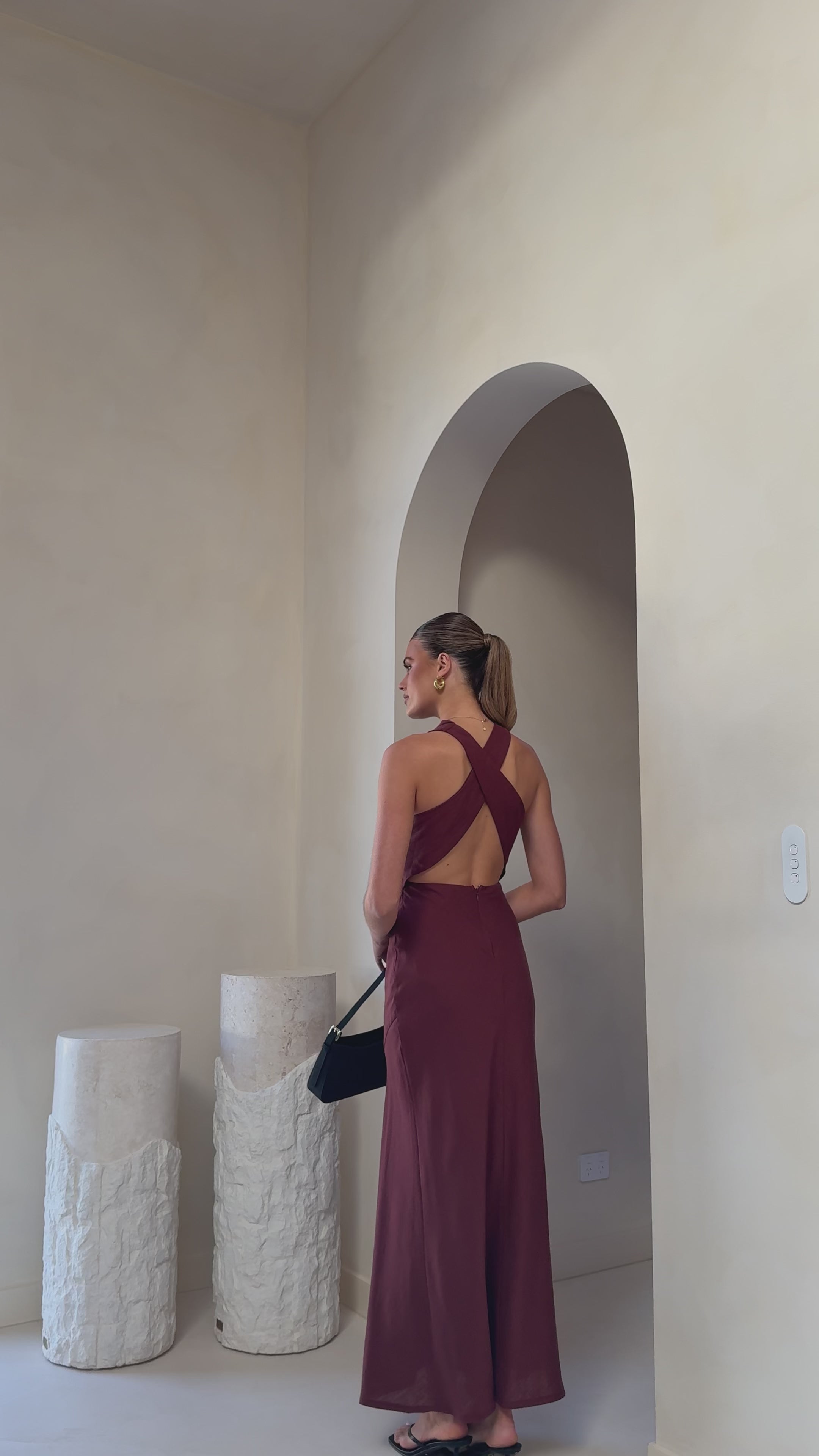 Velaris Maxi Dress - Burgundy