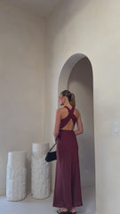 Velaris Maxi Dress - Burgundy