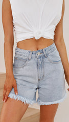 Harlow Shorts - Denim