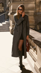 MVN - Lost In New York Coat - Charcoal
