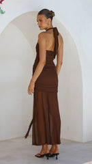 Alani Maxi Dress - Chocolate