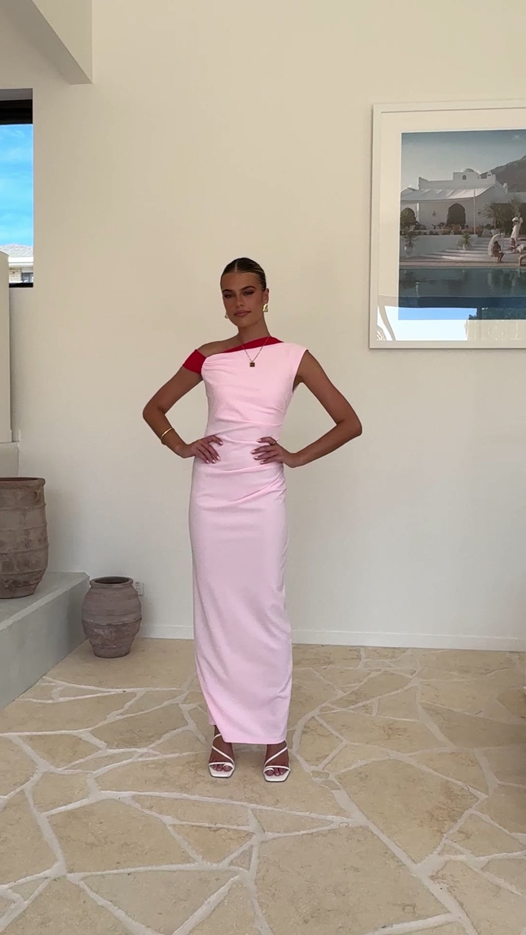 Honey Maxi Dress - Pink/Red